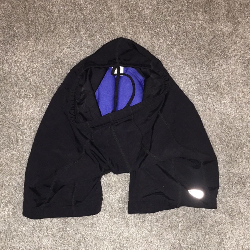 Black Blue padded Performance bike cycling road stretch Nylon/spandex shorts